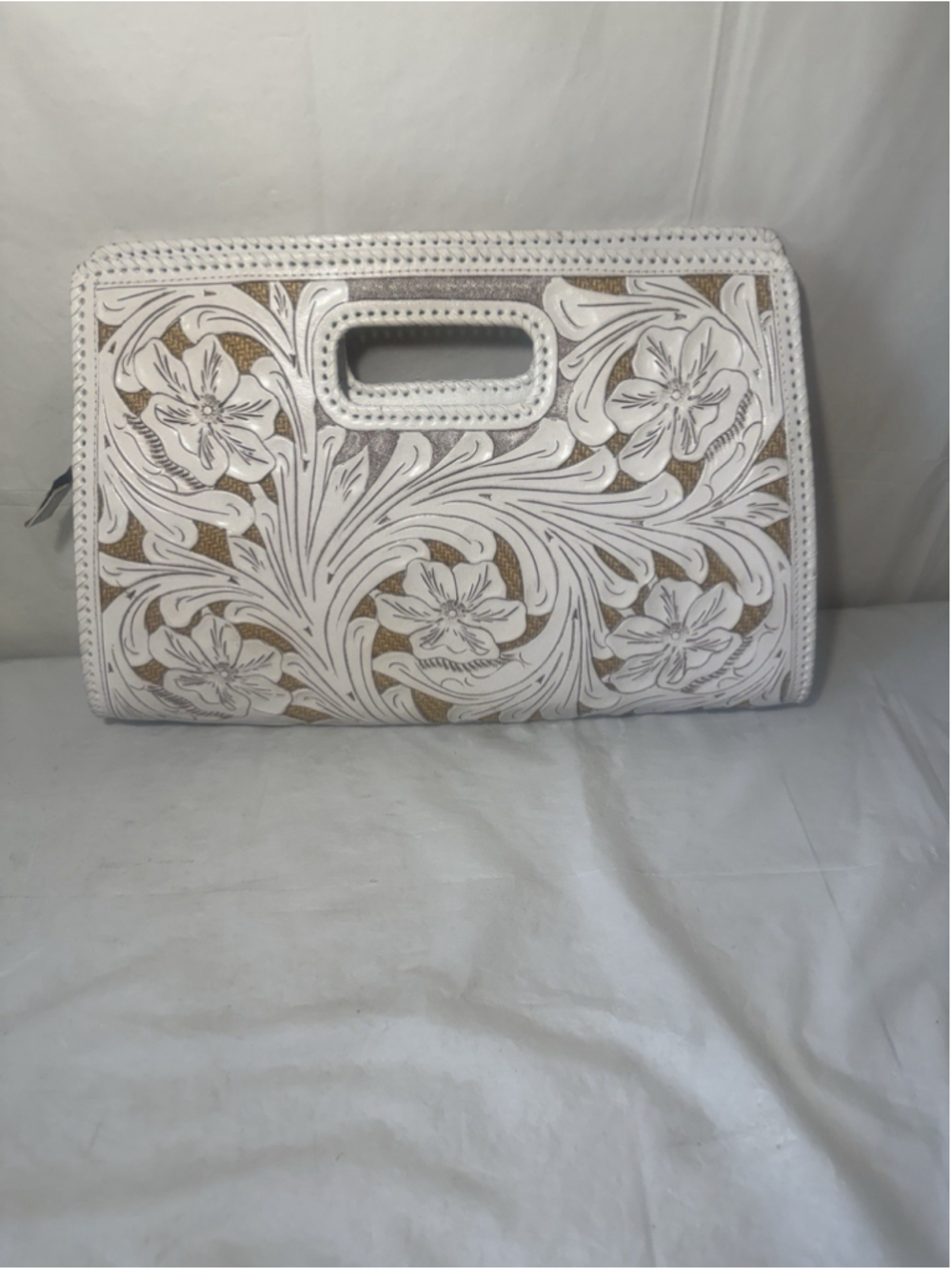 western Hand Tooled Leather Clutch Origenes David Luna handbag